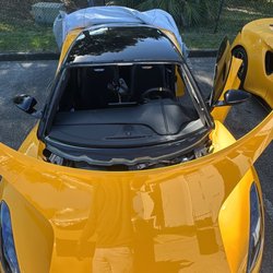 Exotic Auto Worx - Lotus Emira Windshield Being Replaced.
