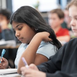 The Classical Academy - Central Campus - Students doing work in class