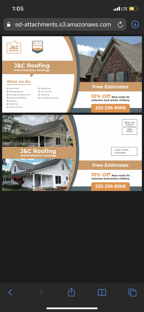 Slide of J&C Roofing and Painting