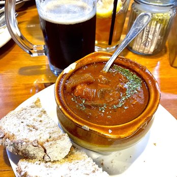 Bodensee Restaurant - Some Dunkel, goulash and fresh bread! - German Near Me - Helen, Georgia