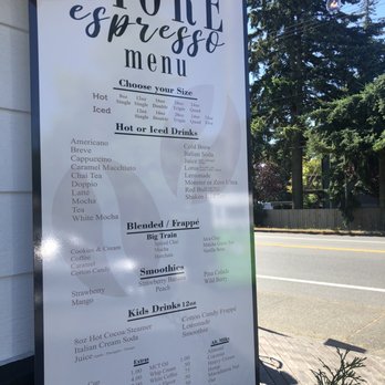 Diore Espresso - Drink menu! - Coffee & Tea Near Me - Mountlake Terrace, Washington