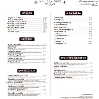 Casa Vieja - Lunch/Dinner Menu - Mexican Near Me - Belmont, North Carolina Casa Vieja - Lunch/Dinner Menu - Mexican Near Me - Belmont, North Carolina