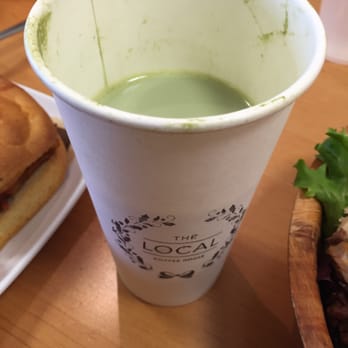 Indaba Coffee Roasters - Half drinken green tea latte - yums! - Coffee & Tea Near Me - Kennewick, Washington