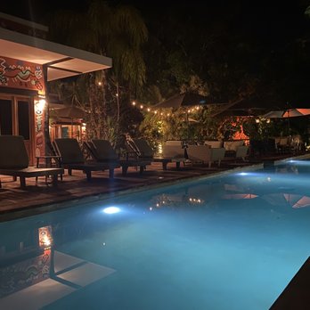Coco Hacienda Tulum - Night view of the pool - Hotels Near Me - Tulum, ROO