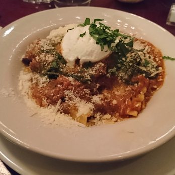 Pisticci - Maltagliati with Ricotta, Spinach, and Lamb - Italian Near Me - New York, New York Pisticci - Maltagliati with Ricotta, Spinach, and Lamb - Italian Near Me - New York, New York