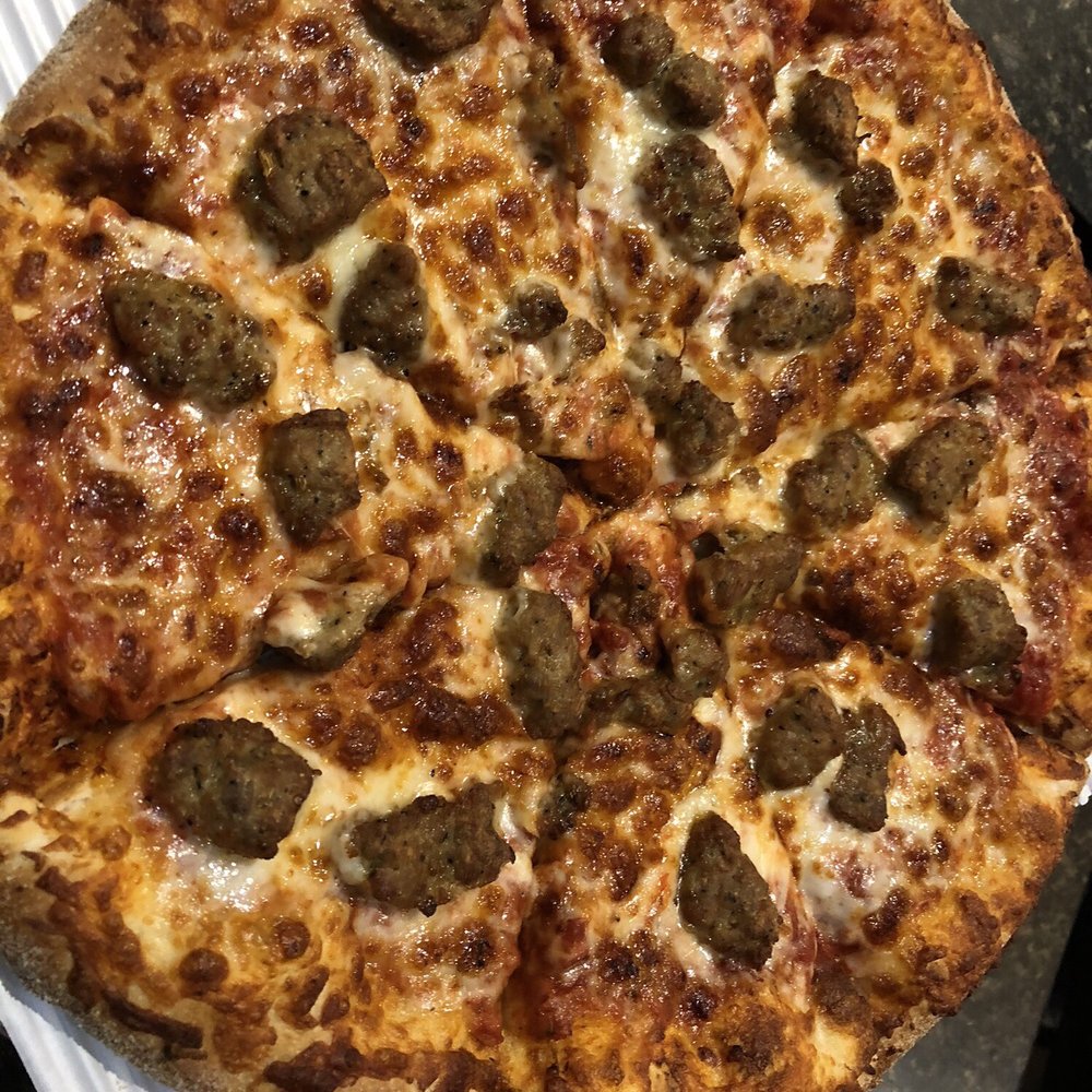 Marco's Pizza - a sausage and cheese pizza - Pizza Near Me - Spartanburg, South Carolina Marco's Pizza - a sausage and cheese pizza - Pizza Near Me - Spartanburg, South Carolina
