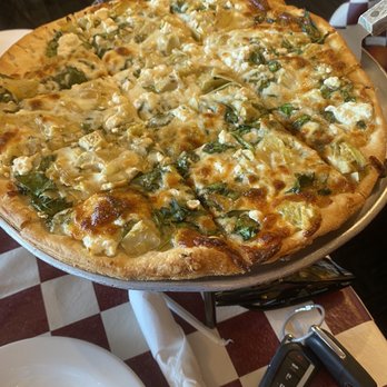 Giordano's - Spinach, Artichoke, Feta Cheese thin crust - Pizza Near Me - Chicago, Illinois Giordano's - Spinach, Artichoke, Feta Cheese thin crust - Pizza Near Me - Chicago, Illinois
