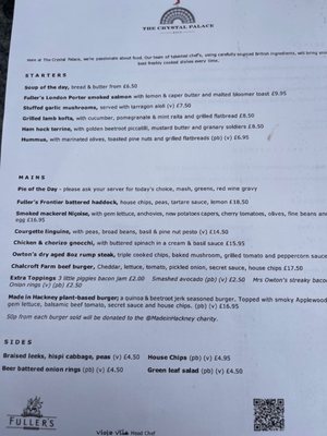 Menu photo 4 Crystal Palace Bath, BAS Menu photo 4 Crystal Palace Bath, BAS