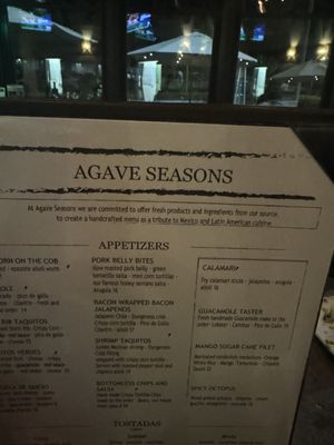 Menu photo 6 Agave Seasons Huntington Beach, CA