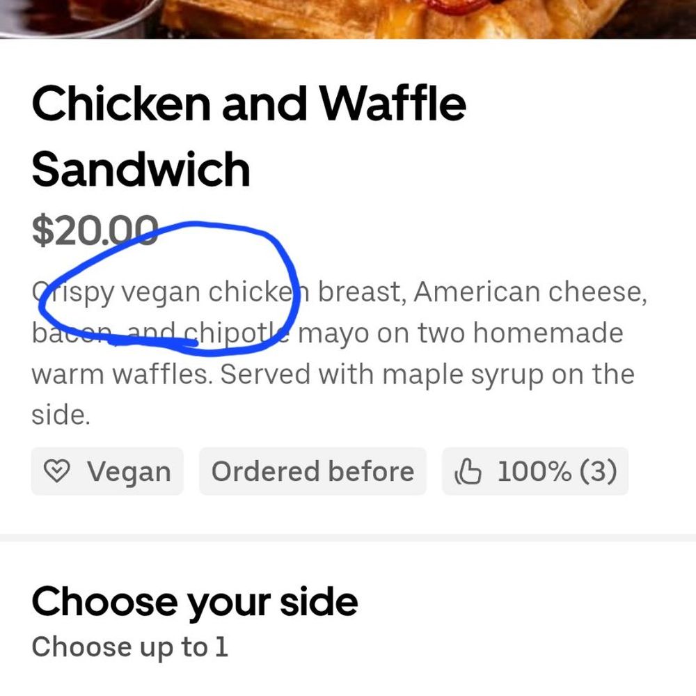 Vivan Los Vegans - A sandwich that is labeled as vegan twice at a restaurant called Viva Los Vegans that you must ask to be made vegan. - Vegan Near Me - Linden, New Jersey Vivan Los Vegans - A sandwich that is labeled as vegan twice at a restaurant called Viva Los Vegans that you must ask to be made vegan. - Vegan Near Me - Linden, New Jersey