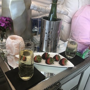 White Orchid Inn & Spa - Champagne and chocolate covered strawberries during our pedis. - Day Spas Near Me - Flagler Beach, Florida White Orchid Inn & Spa - Champagne and chocolate covered strawberries during our pedis. - Day Spas Near Me - Flagler Beach, Florida