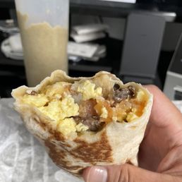 Grande Hash Brown Toasted Breakfast Burrito Sausage Grande Hash Brown Toasted Breakfast Burrito Sausage