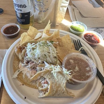 Rubio's Coastal Grill - Fish tacos and beans - Mexican Near Me - Riverside, California