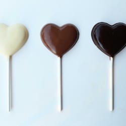 Nashville Chocolate & Nut Company - Nothing says "I Love You" like a chocolate heart pop...