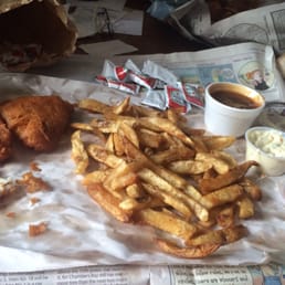 2 piece halibut & chips - to go, plus tartar & gravy 2 piece halibut & chips - to go, plus tartar & gravy