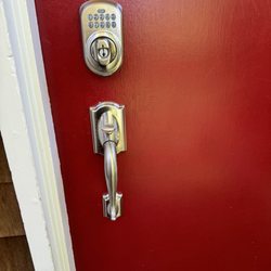 New keypad and door handle
