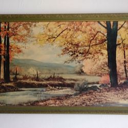 Trail Motel - The nice painting over my bed