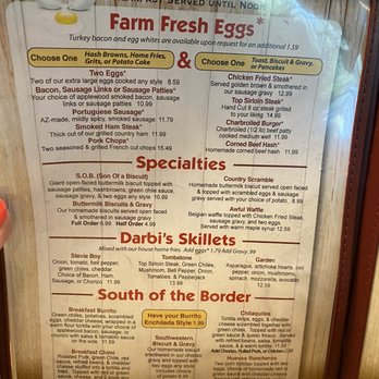 Darbi's Cafe - Menu 5/2022 - American Near Me - Pinetop, Arizona