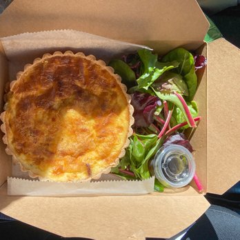 Le French Rooster - Quiche is super yummy and we usually split one between the two of us. - Sandwiches Near Me - Burbank, California