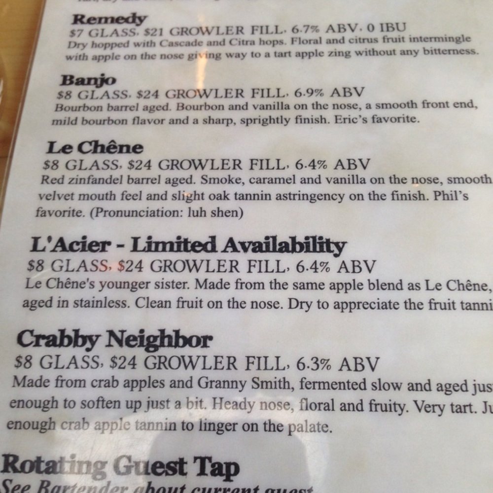 Stem Ciders - Menu June 2014 - Bars Near Me - Denver, Colorado Stem Ciders - Menu June 2014 - Bars Near Me - Denver, Colorado