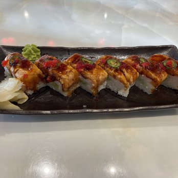 Sushi Shogun - Salmon Oshi Sushi ($14.99) - Sushi Bars Near Me - Surrey, British Columbia