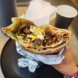 The Ma'lawah Bar - Sabich; it smelled so good I forgot to photo first.