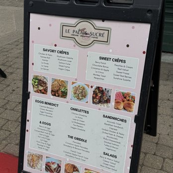 Le Palais Sucre - Menu Board - Creperies Near Me - Pleasanton, California Le Palais Sucre - Menu Board - Creperies Near Me - Pleasanton, California