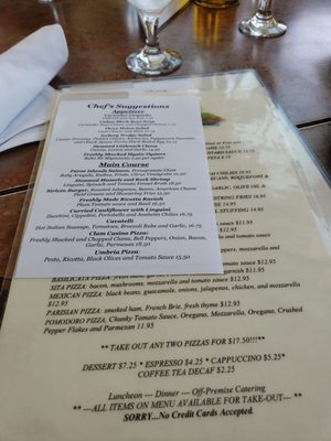 Menu photo 8 Riverview Restaurant Cold Spring, NY