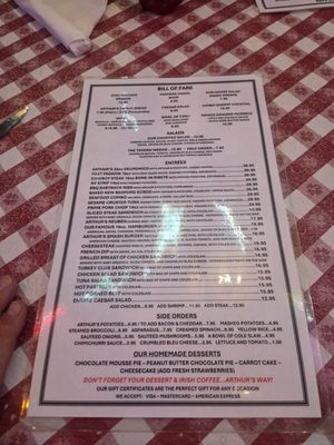 Menu photo 1 Arthur's Tavern Morris Plains, NJ Menu photo 1 Arthur's Tavern Morris Plains, NJ