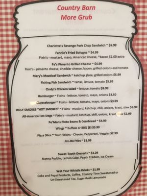 Menu photo 3 Country Barn Restaurant Rocky Mount, VA Menu photo 3 Country Barn Restaurant Rocky Mount, VA