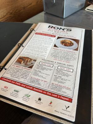 Menu photo 1 Ron's Original Bar & Grille Exton, PA Menu photo 1 Ron's Original Bar & Grille Exton, PA