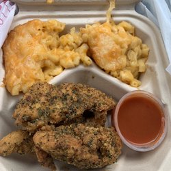 Superior Soul Food - Double Mac sides and lemon pepper wings with side of hot sauce! Yummmm