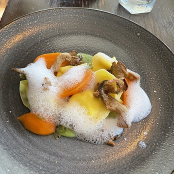 Northern Union - Ricotta tortelloni with parmesan froth - Wine Bars Near Me - Ogunquit, Maine