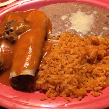El Potrillo - Beef Enchilada with a Tamale - Mexican Near Me - Lafayette, Louisiana El Potrillo - Beef Enchilada with a Tamale - Mexican Near Me - Lafayette, Louisiana