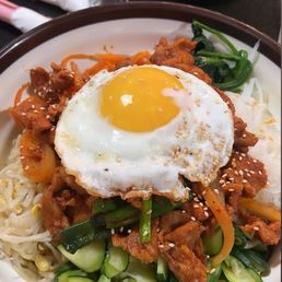 Spicy pork bibimbap Spicy pork bibimbap