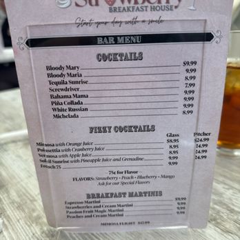 Strawberry Breakfast House - Drink menu - Breakfast & Brunch Near Me - Greensboro, North Carolina Strawberry Breakfast House - Drink menu - Breakfast & Brunch Near Me - Greensboro, North Carolina
