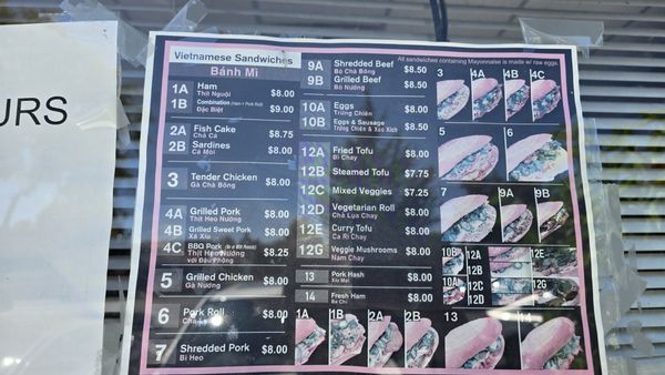 Menu photo 1 Cam Hung Sunnyvale, CA