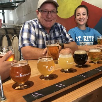 Vail Brewing Company - Flights are 6 (5 oz samples) for $13 or all 12 beers for $22 - Breweries Near Me - Vail, Colorado