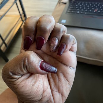 Modern Nail Bar - Navy Yard - The uneven matte nails I am left with - Nail Salons Near Me - Washington, DC, District of Columbia