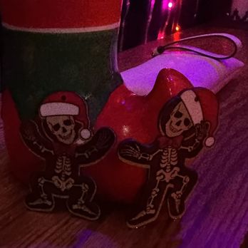 The Electric Cure - Dancing skeleton Santa souvenirs - Tiki Bars Near Me - Edgewater, Colorado The Electric Cure - Dancing skeleton Santa souvenirs - Tiki Bars Near Me - Edgewater, Colorado