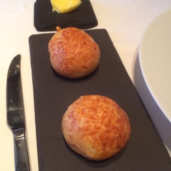 Aubergine - Home baked cheese bread - super fluffy - New American Near Me - Carmel, California