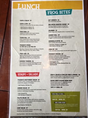 Menu photo 8 Froggies Virginia Beach, VA Menu photo 8 Froggies Virginia Beach, VA