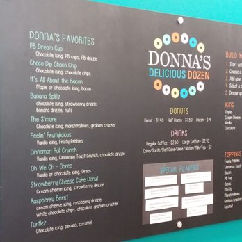 Donna's Delicious Dozen - Menu - Donuts Near Me - Columbus, Ohio