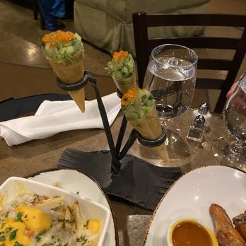PlumpJack Cafe and Bar - Seafood Poke Cones - New American Near Me - Olympic Valley, California