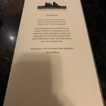 Metropolitan Grill - Menu - American Near Me - Seattle, Washington Metropolitan Grill - Menu - American Near Me - Seattle, Washington