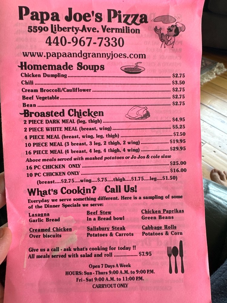 PAPA JOE’S PIZZA & PIES Updated August 2024 12 Reviews 5590