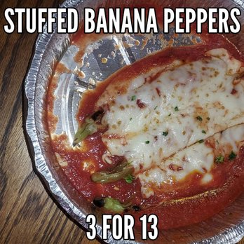 Aquarium Lounge - a plate of stuffed banana peppers - Seafood Near Me - Fairmont, West Virginia