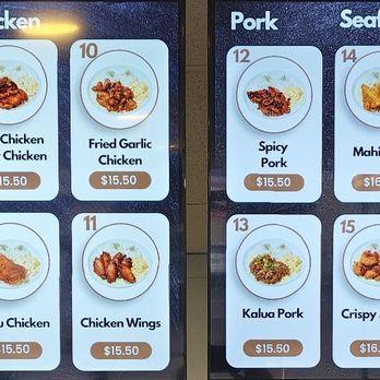 Ipo Hawaiian BBQ - Menu screens - Hawaiian Near Me - Poway, California