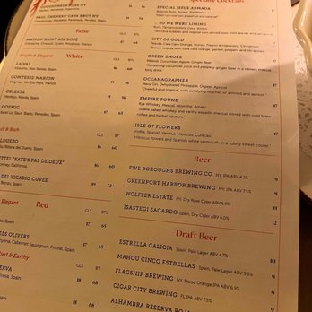 Tasca - Wine and cocktail menu - Spanish Near Me - New York, New York Tasca - Wine and cocktail menu - Spanish Near Me - New York, New York