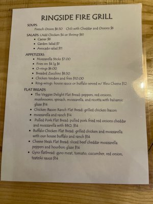 Menu photo 2 Ringside Fire Grill Tafton, PA Menu photo 2 Ringside Fire Grill Tafton, PA